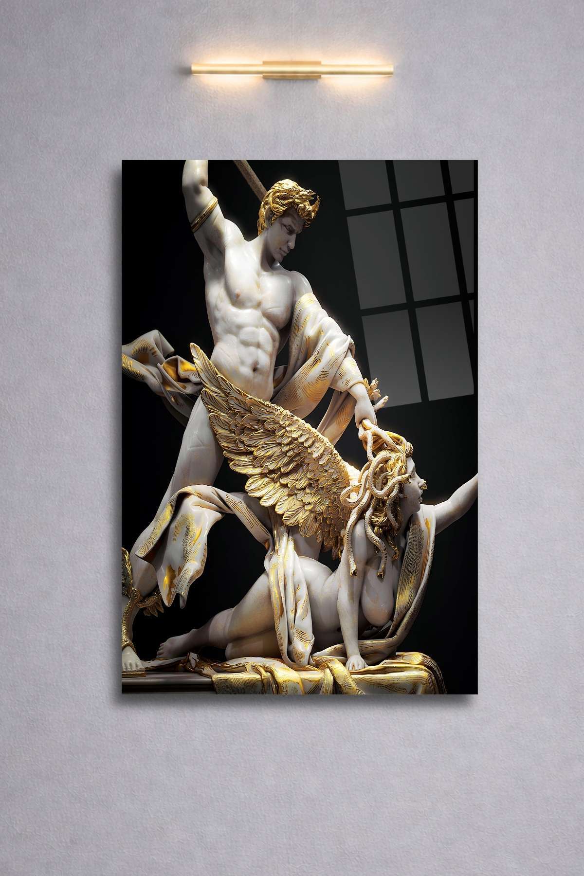 Medusa and Perseus, Mythology, Glass Table 19