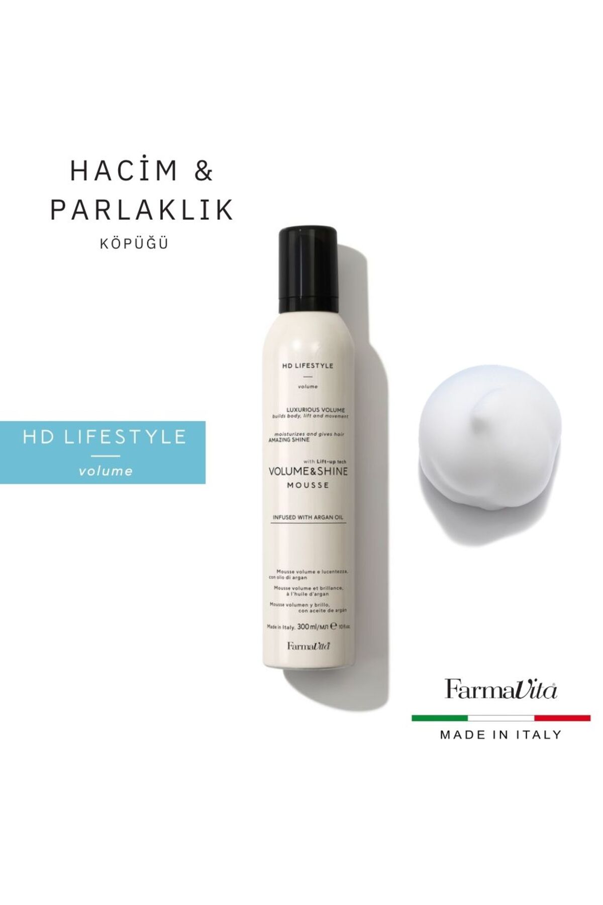 Farmavita Hd Lifestyle Hacim & Parlaklık Köpüğü 300 ML — 7947