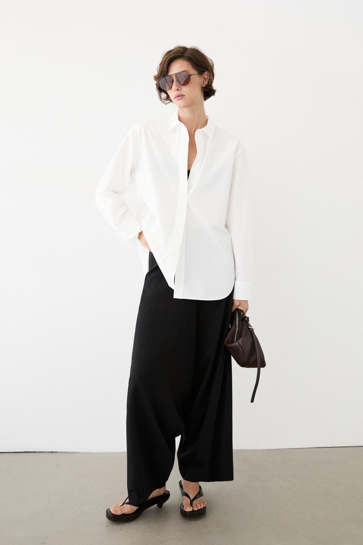 Massimo Dutti  %100 pamuklu poplin gömlek