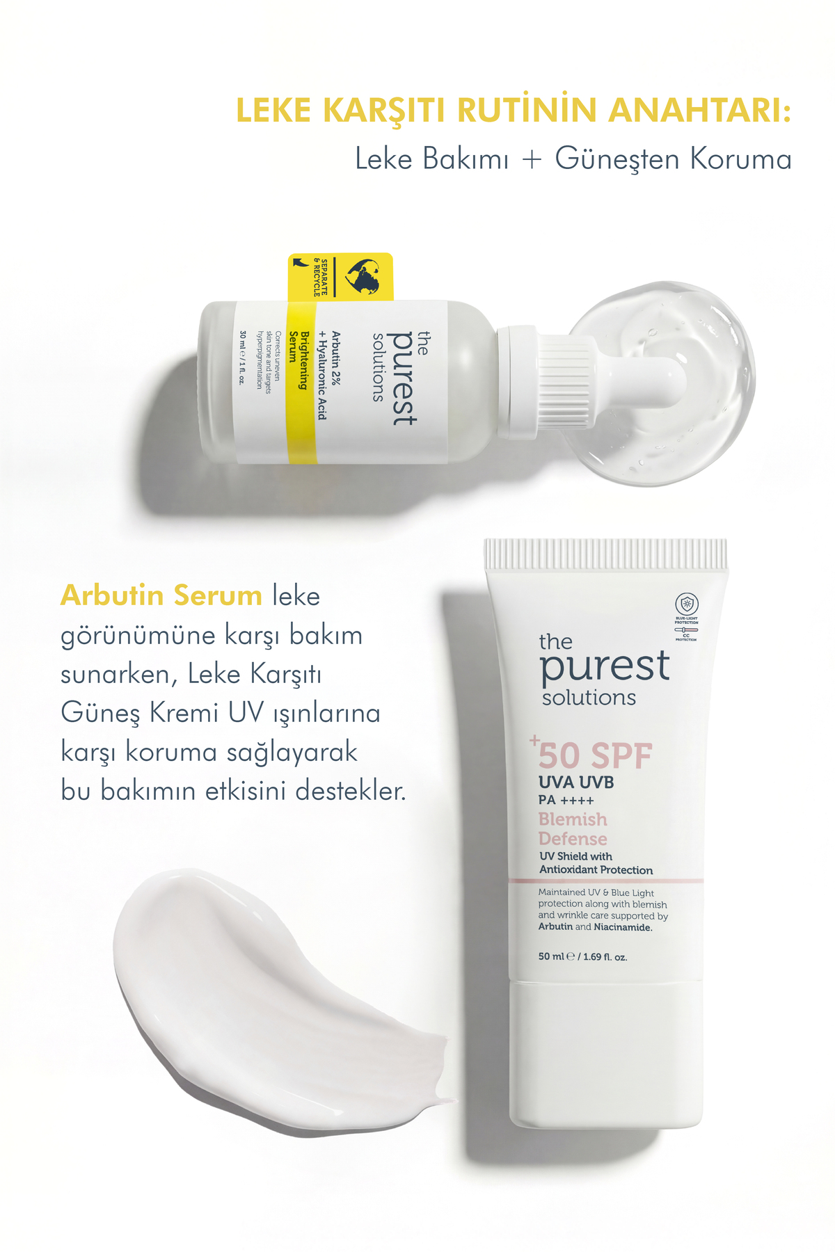 Aydınlatıcı ve Leke Görünümü Azaltıcı Arbutin Cilt Bakım Serumu 30 ml — TPS103 — تصویر 6 از 6