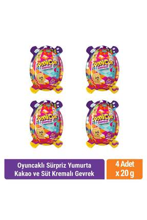 Comicus Surprise Oyuncaklı Sürpriz Yumurta Kakao ve Süt Kremalı Gevrek 20gr x...