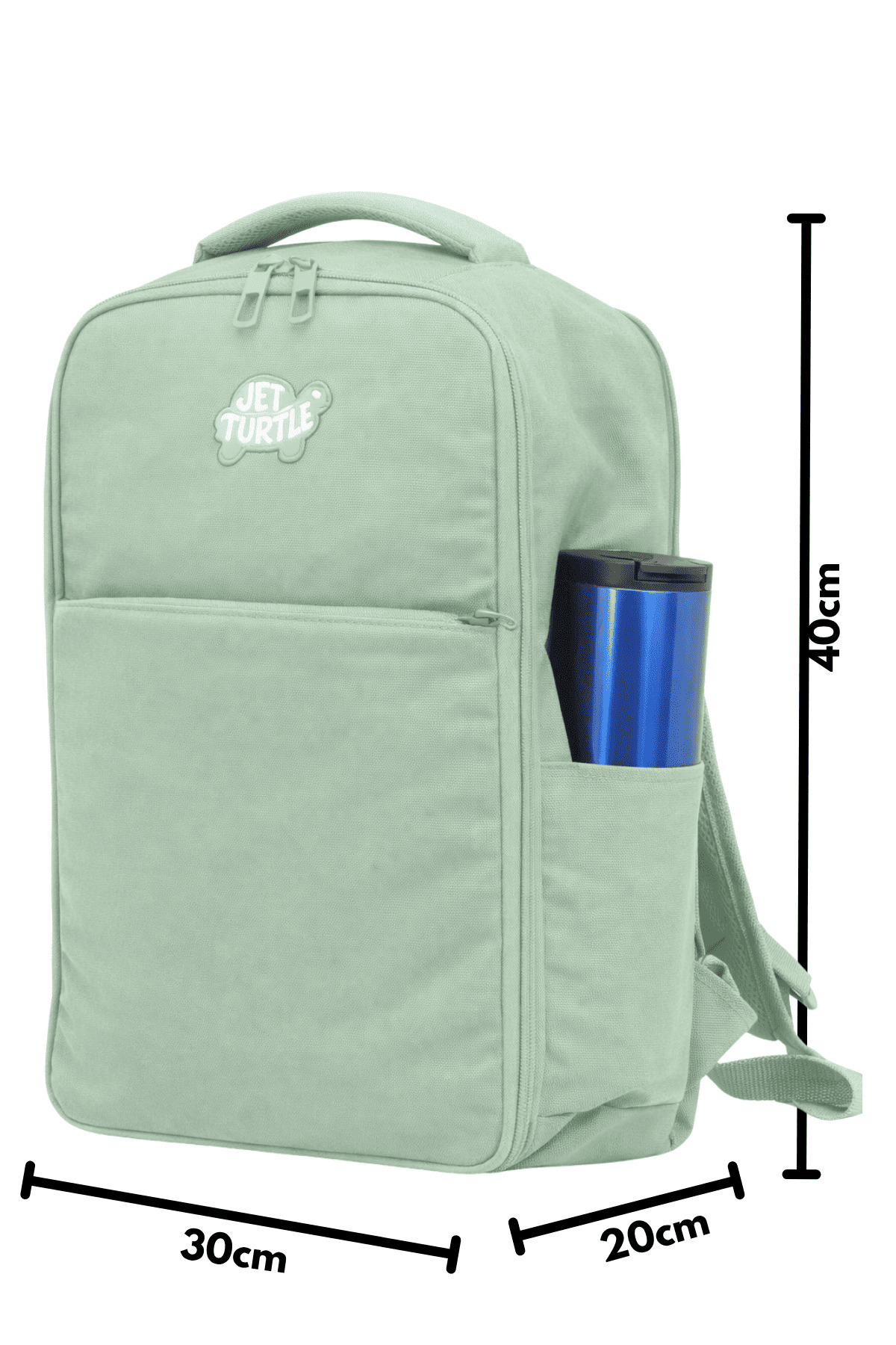 Jet Turtle  Seyahat Sırt Çantası 40cm 40x30x20 cm Pegasus, Wizz Air, Ryanair, El Valizi Koltuk Altı Valizi - Görsel 4