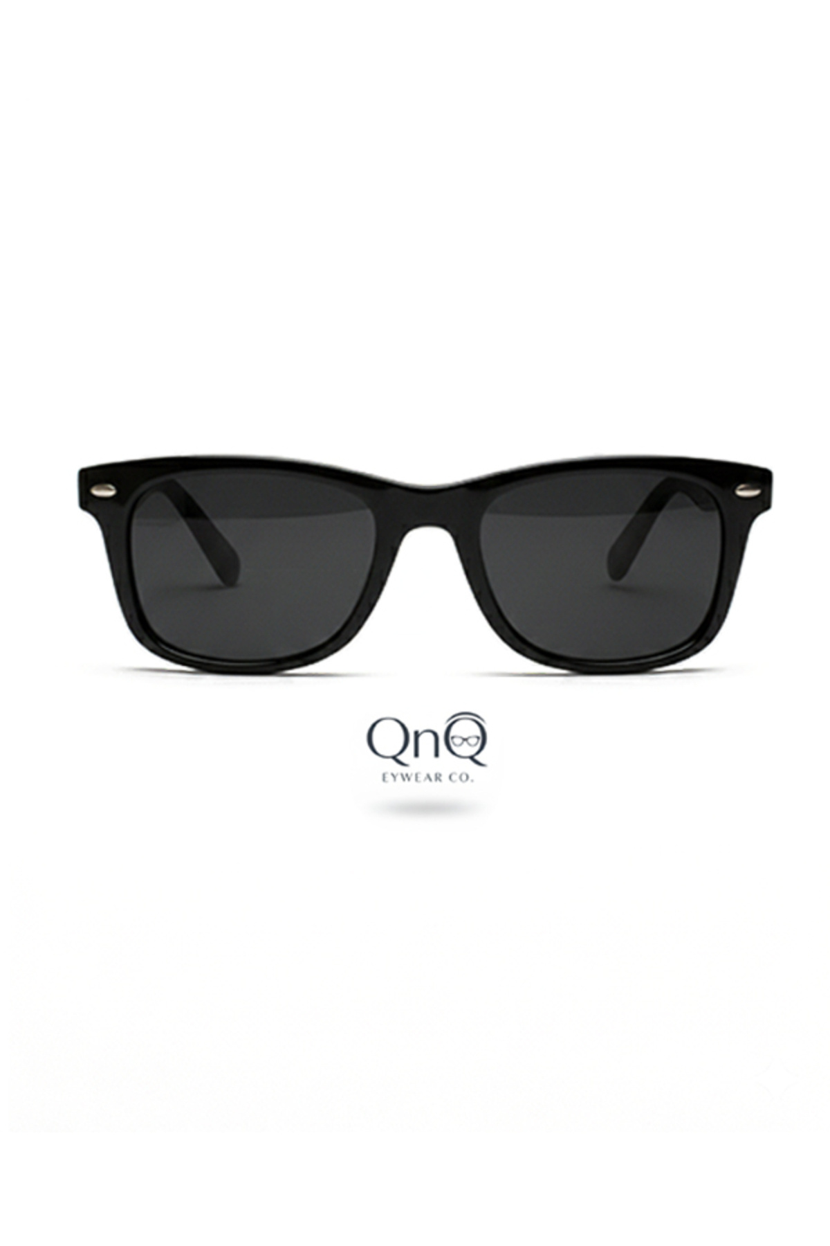 QnQ Siyah Güneş Gözlüğü Unisex görsel 5