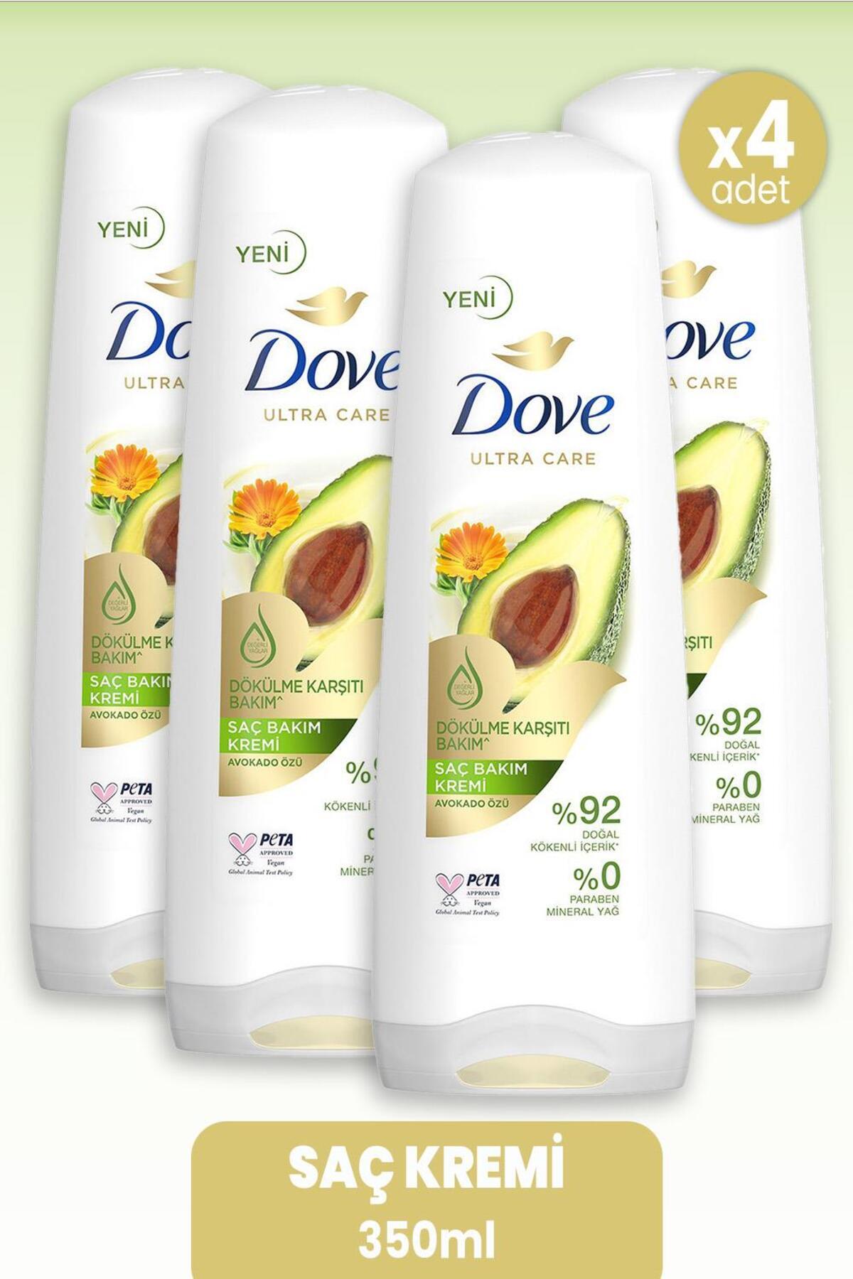 Dove Ultra Care Saç Kremi Dökülme Karşıtı Avokado Özü 350 ml x 4 Adet — dvc-5010702