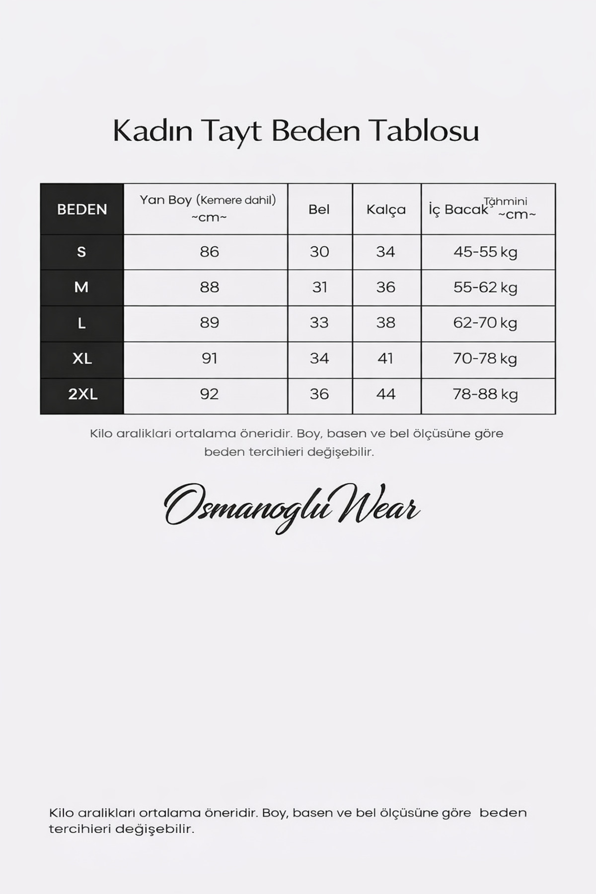 OsmanogluWear Siyah Kadın Geometrik Desenli Dalgıç Kumaş - Yüksel Bel - Toparlayıcı Tayt görsel 8