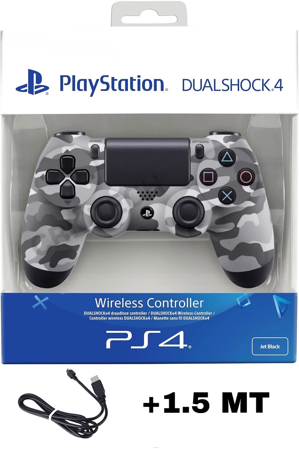 Playstation DualShock 4 Compatible V2 Revamped Ps4 Joystick Pc + Ps4 (1.5MT CHARGING CABLE) HEDİYEE