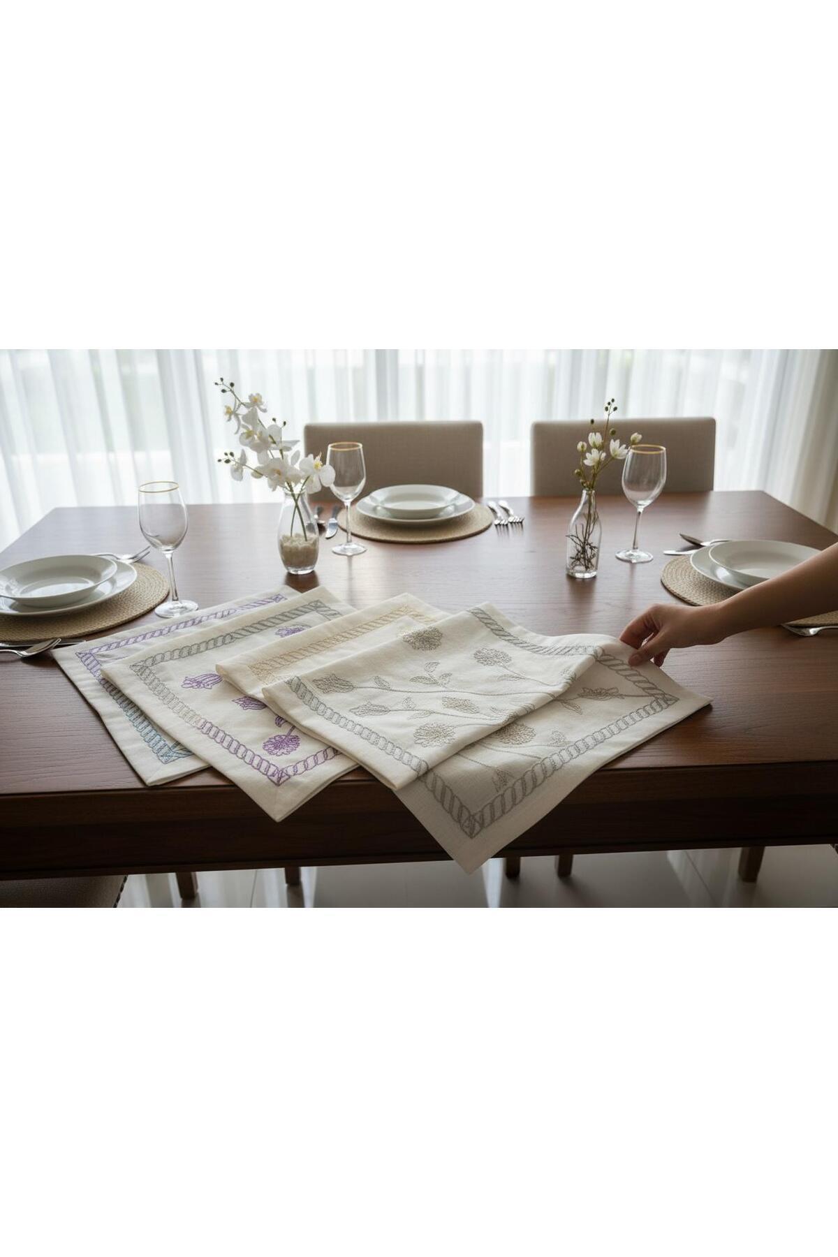 Runner On Desk Blue Color Floral Embroidery Embroidered Runnur Single Runner Dowry Products