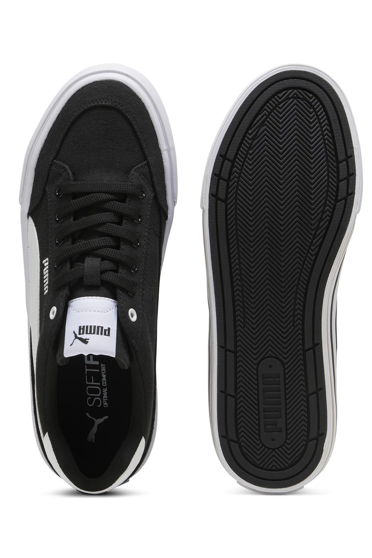 Puma  Court Classic Vulc FS 396353 Unisex Spor Ayakkabı SİYAH-BEYAZ - Görsel 7