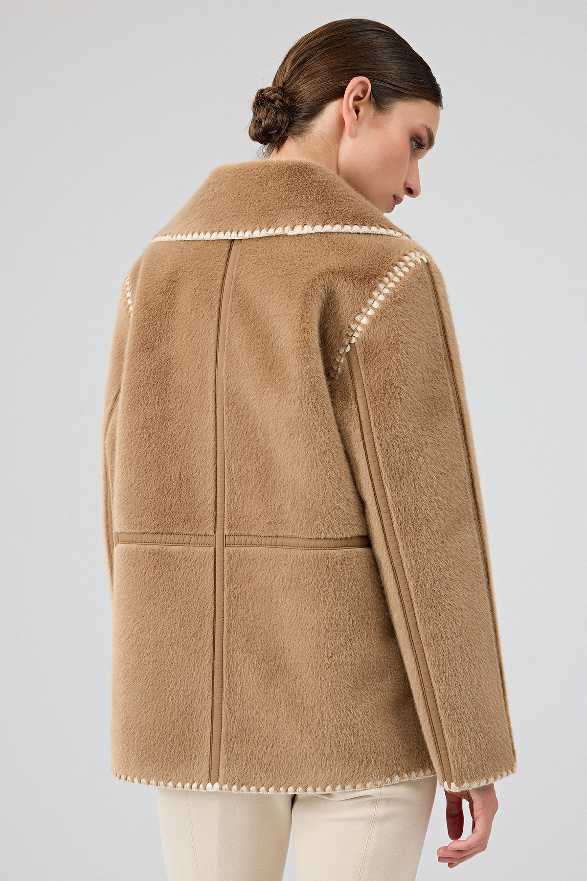 Derimod  Vald'isere Kadın Camel Teddy Mont 25WGP5315FF - Görsel 7