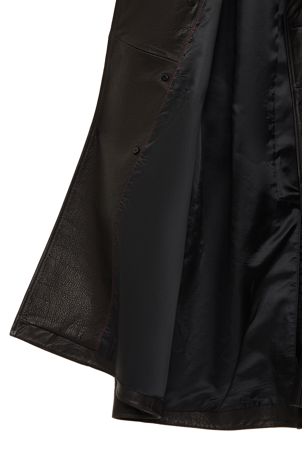 Derimod  Bellingham Erkek Siyah Oversize Deri Trençkot 24WGD65499M - Görsel 8