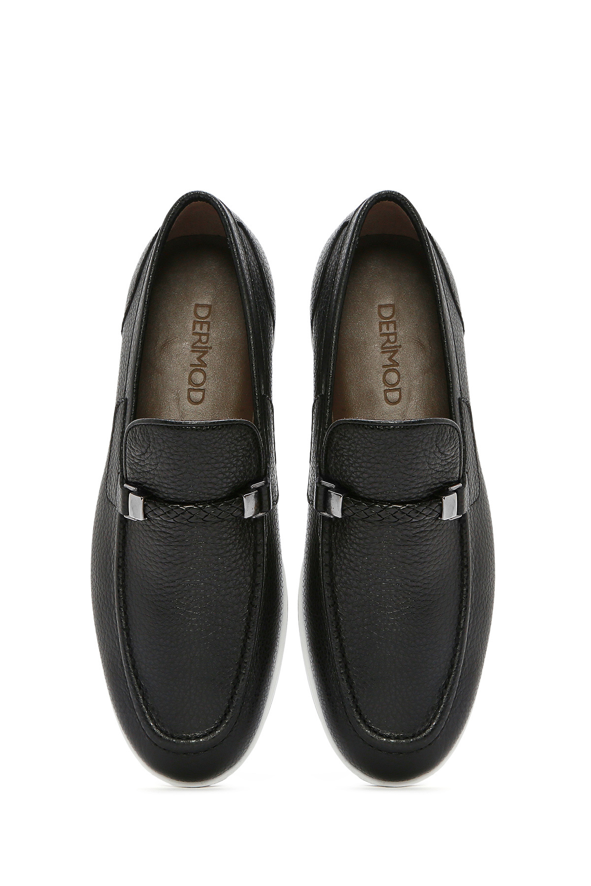 Derimod Erkek Siyah Deri Casual Loafer 26SFD6006FT görsel 4