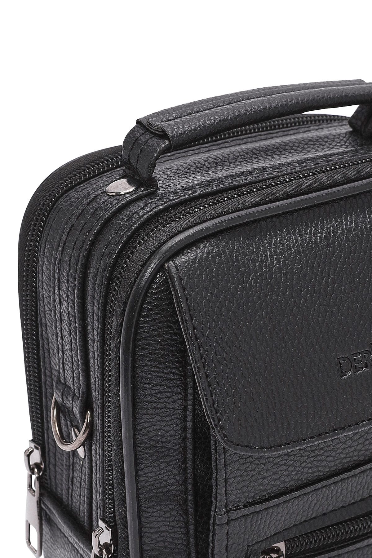 Derimod  Erkek Siyah Postacı Çanta 19SBD3302FT - Görsel 8