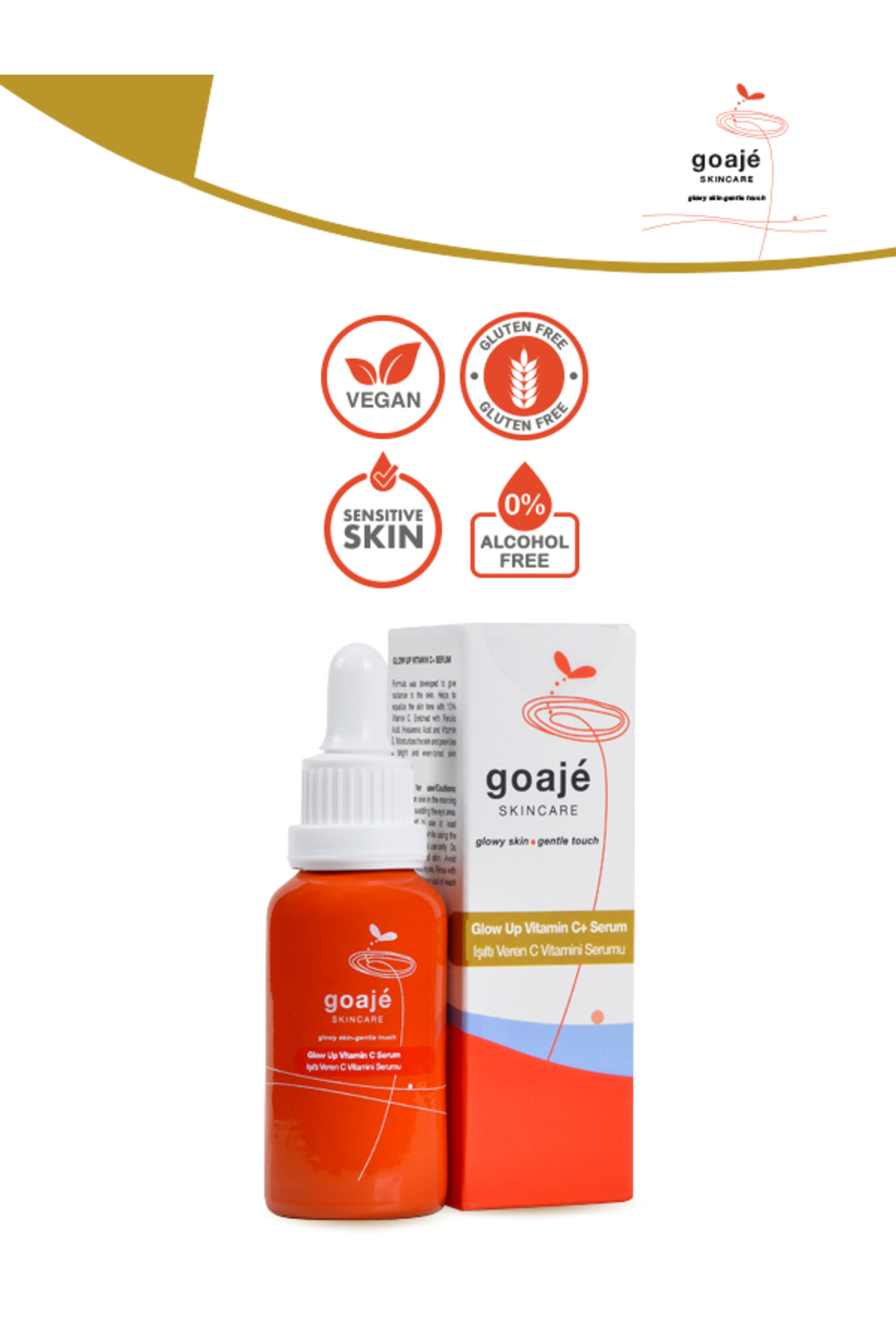Glow Up Vitamin C+ Serum, Tüm Ciltler için Canlandırıcı %10 C Vitaminli, 30 ml — 1020 — تصویر 2 از 7