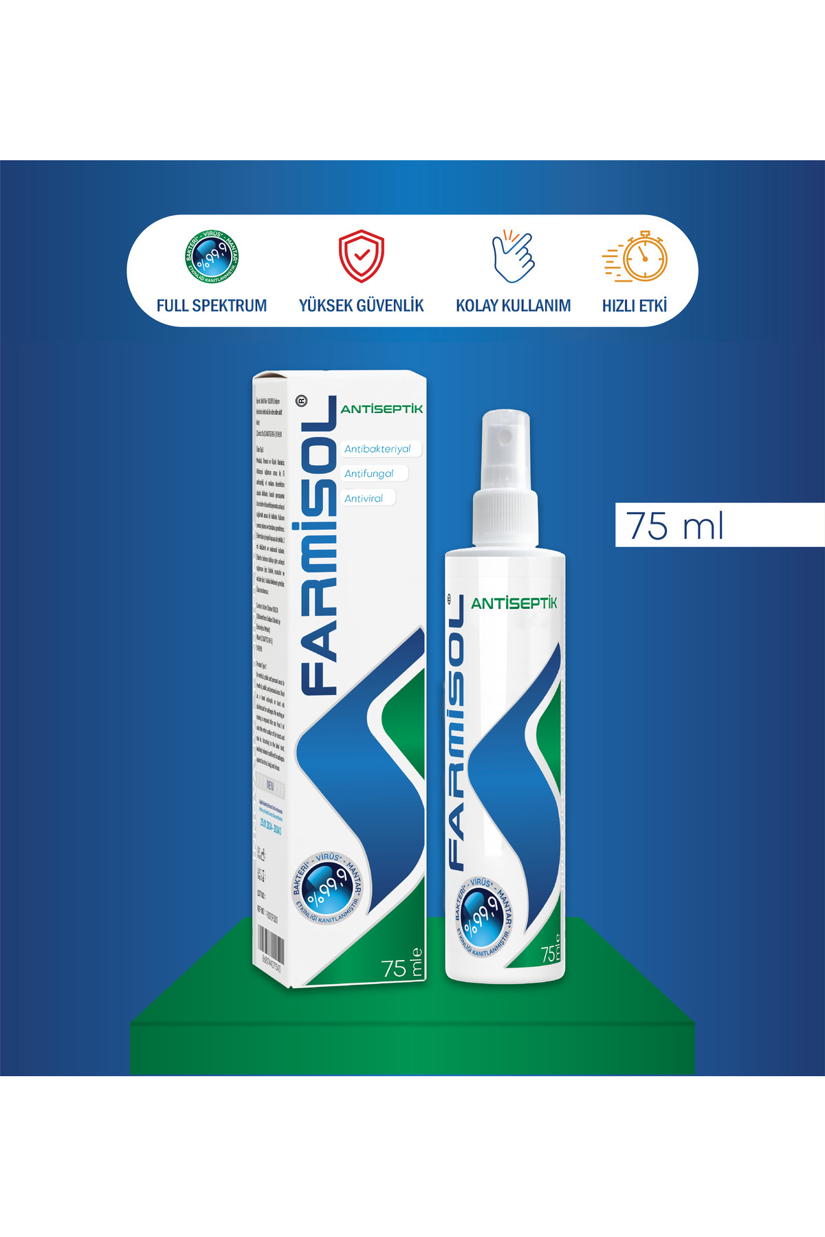 Farmisol Kişisel Kullanım Antiseptiği 75 ml - Fiyatı, Yorumları