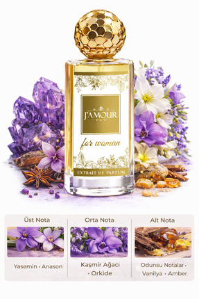 J'AMOUR EAU DE PARFUME W327 Allen Kadın Parfümü 50 ml Amber & Yasemin Notalı ...