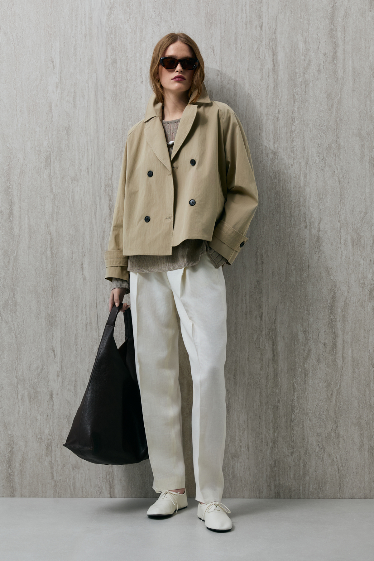 Lufian  Kriton Kadın Dış Giyim Bej - Görsel 2