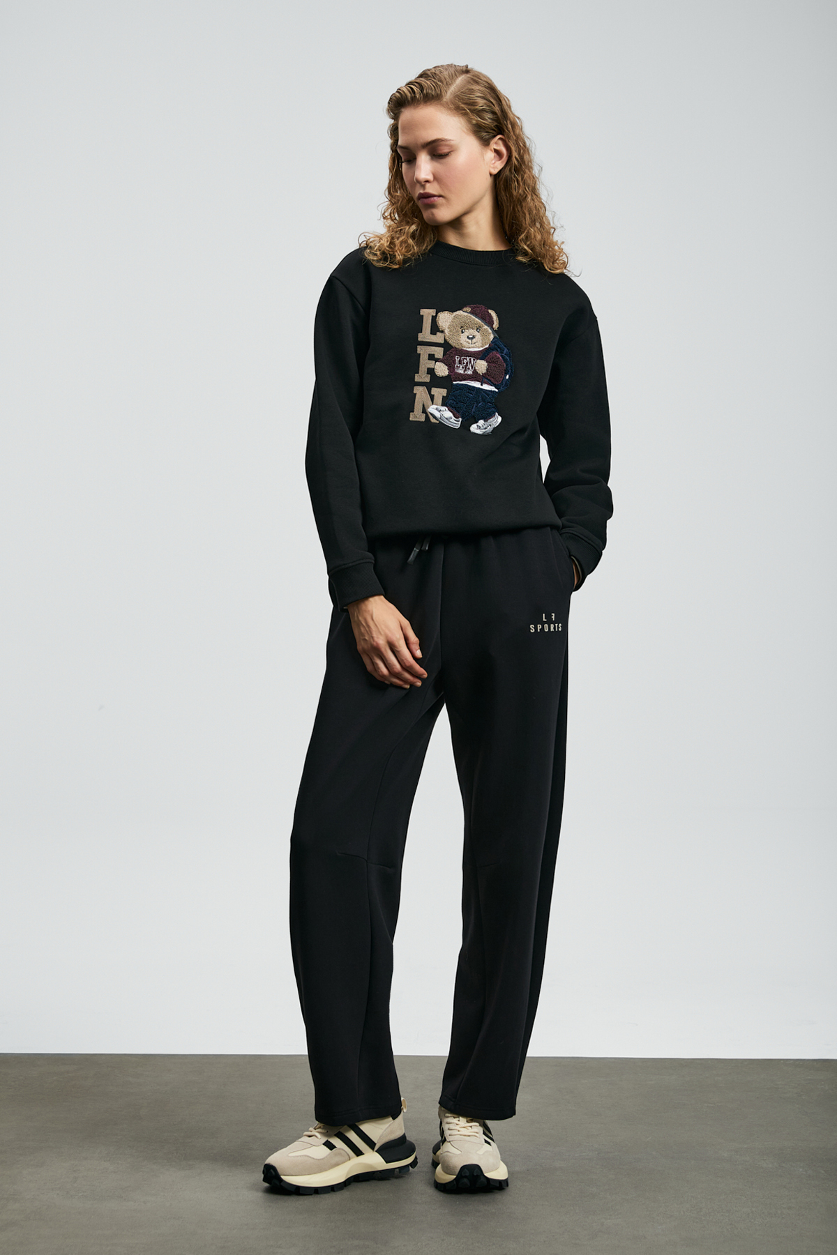 Lufian  Dıamond Kadın Örme Sweatshırt Siyah - Görsel 3