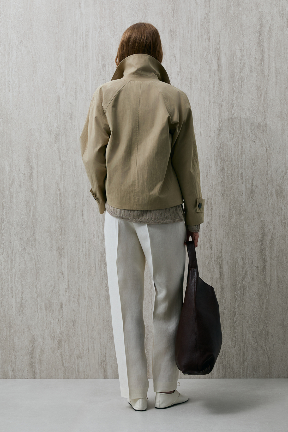 Lufian  Kriton Kadın Dış Giyim Bej - Görsel 6