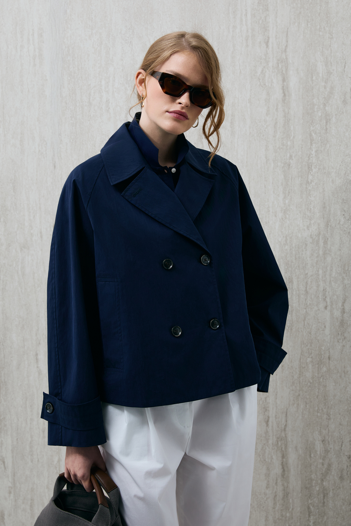 Lufian  Kriton Kadın Dış Giyim Lacivert - Görsel 4