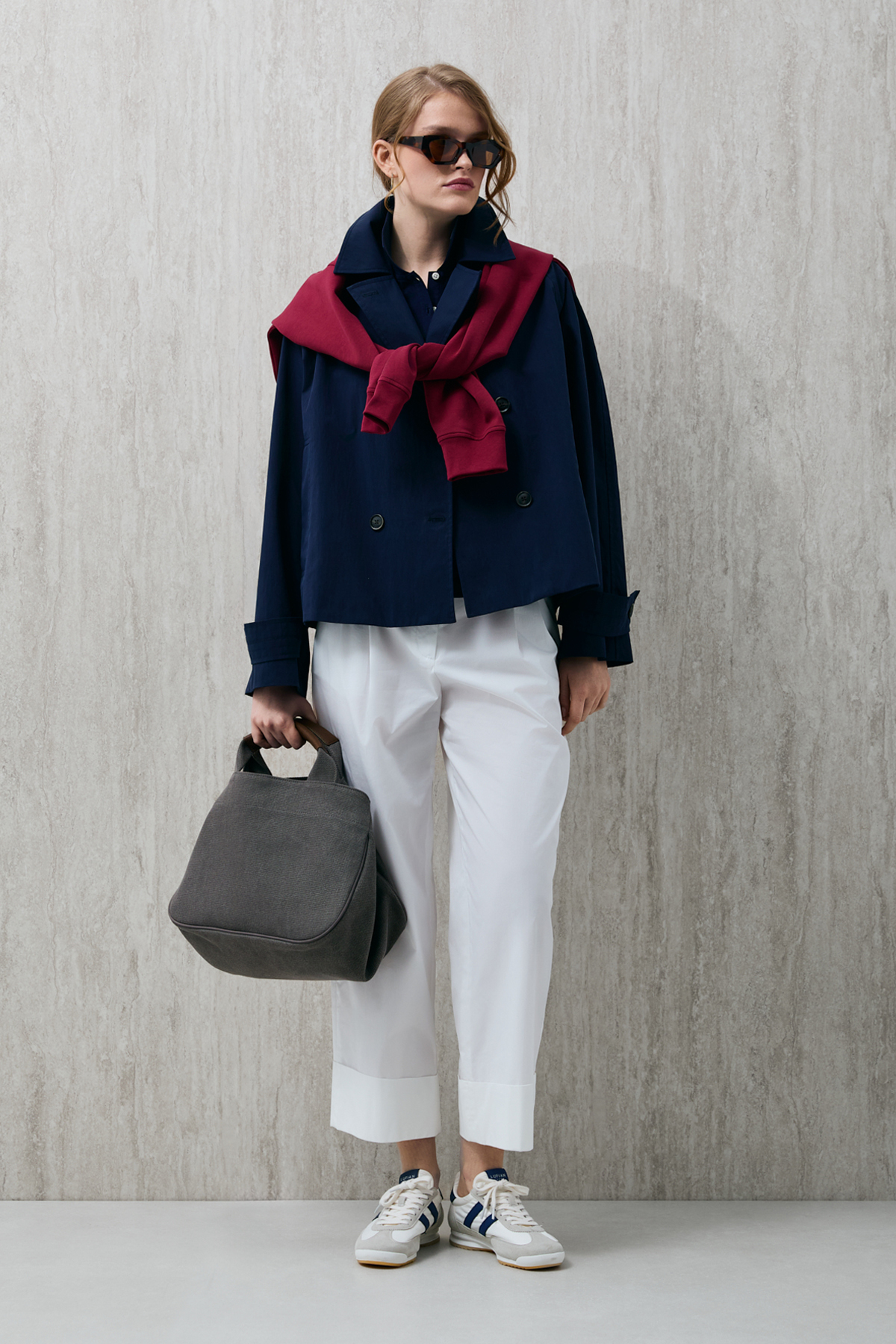 Lufian  Kriton Kadın Dış Giyim Lacivert - Görsel 3