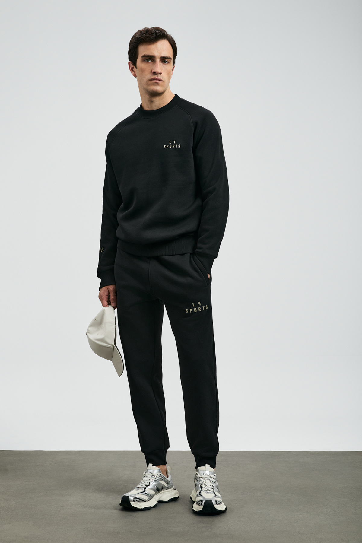 Lufian  Sıgma Erkek Sweatshirt Siyah - Görsel 3