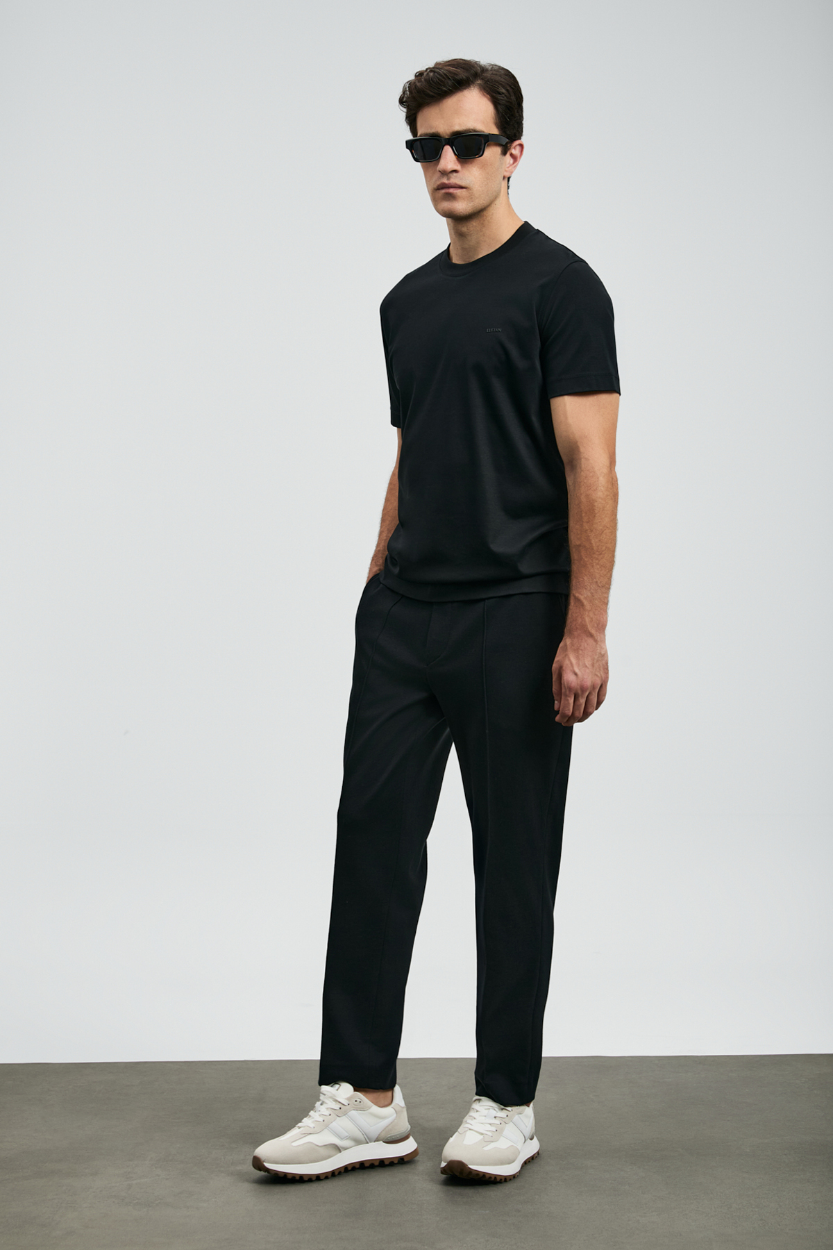 Lufian  Roland Erkek Basic Tişört Siyah - Görsel 3