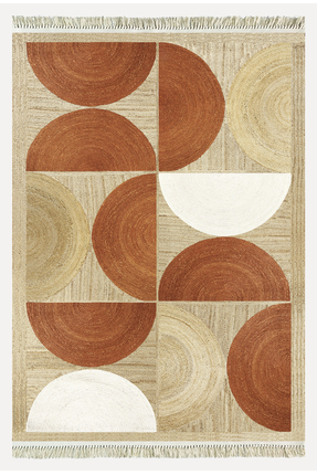 kilim home Jüt Kiremit Renginde Boho Stil Natural Pamuklu Dokuma Kilim Cotton...