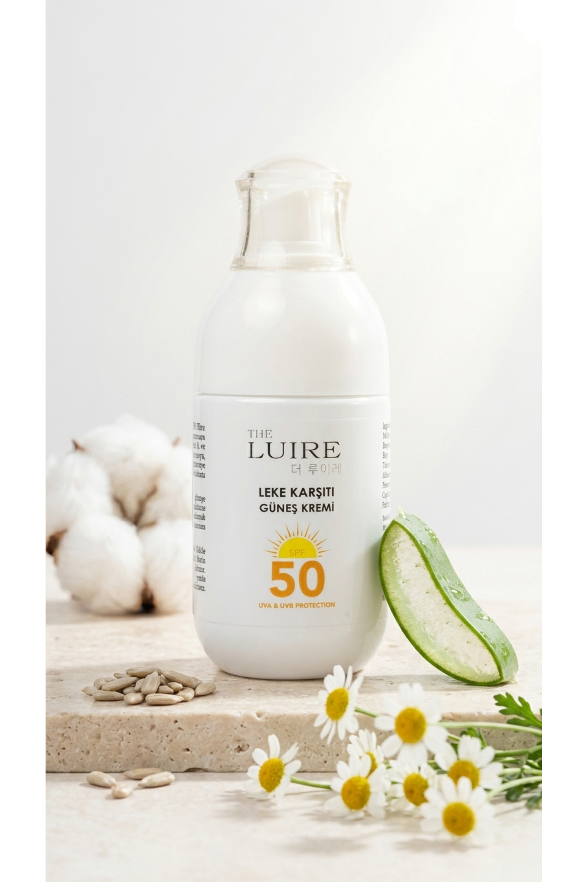 THE LUİRE Leke Karşıtı Güneş Kremi SPF 50+ High Protection UVA/UVB Yüksek Korumalı 100 ML — 26LU004
