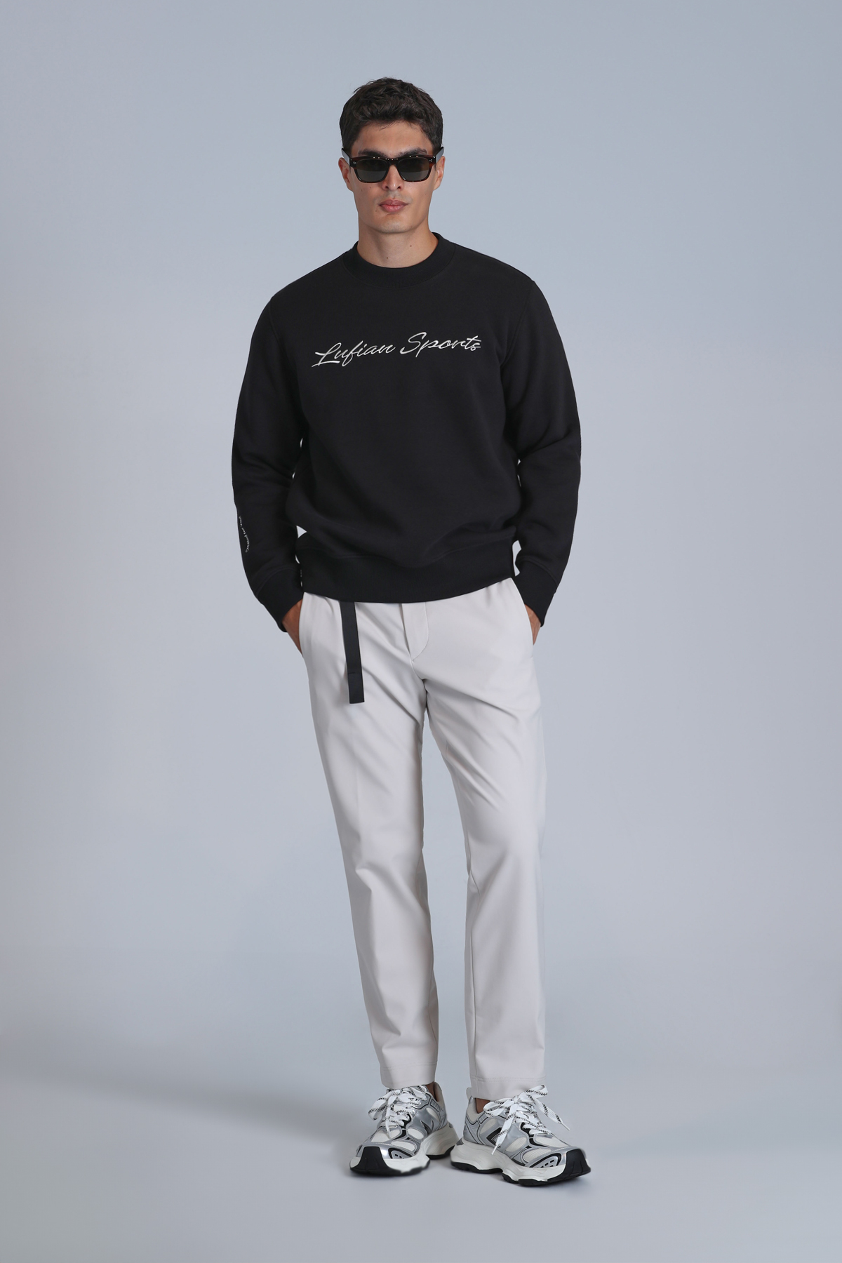 Lufian  Loved Erkek Sweatshirt Siyah - Görsel 4