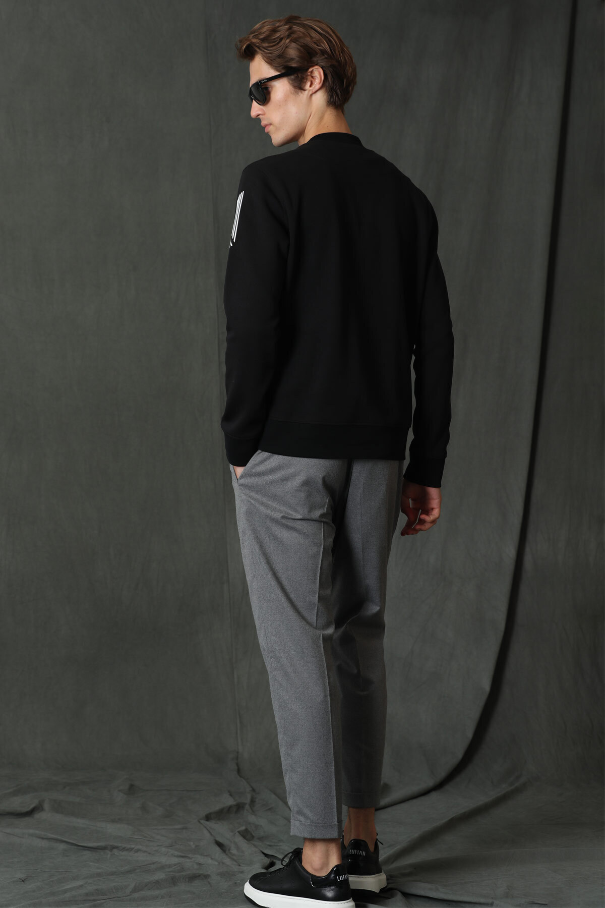 Lufian  Todillo Erkek Sweatshirt Siyah - Görsel 5