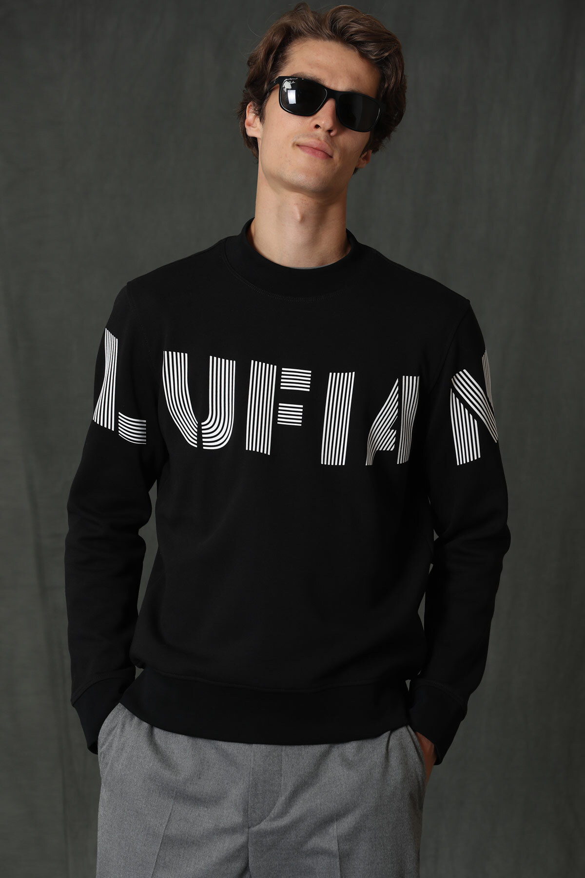 Lufian  Todillo Erkek Sweatshirt Siyah - Görsel 3