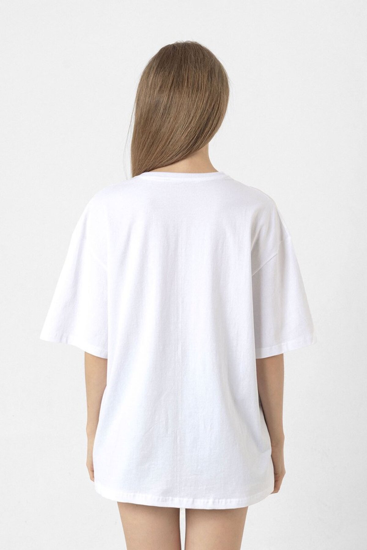 Tshirthane Blackpink Jump Beyaz Kadın Oversize Tshirt - Fiyatı