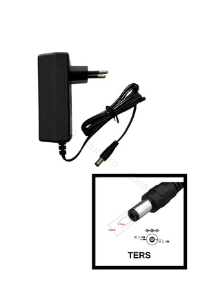 dunairo Pedal Adaptörü 9 Volt 2 Amper 9V 2A Standart Jack İç negatif Artı Eks...
