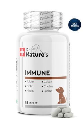 Dr. Nature's Köpek Multivitamin Immune 75 Tablet – Günlük Bağışıklık ve Vitam...