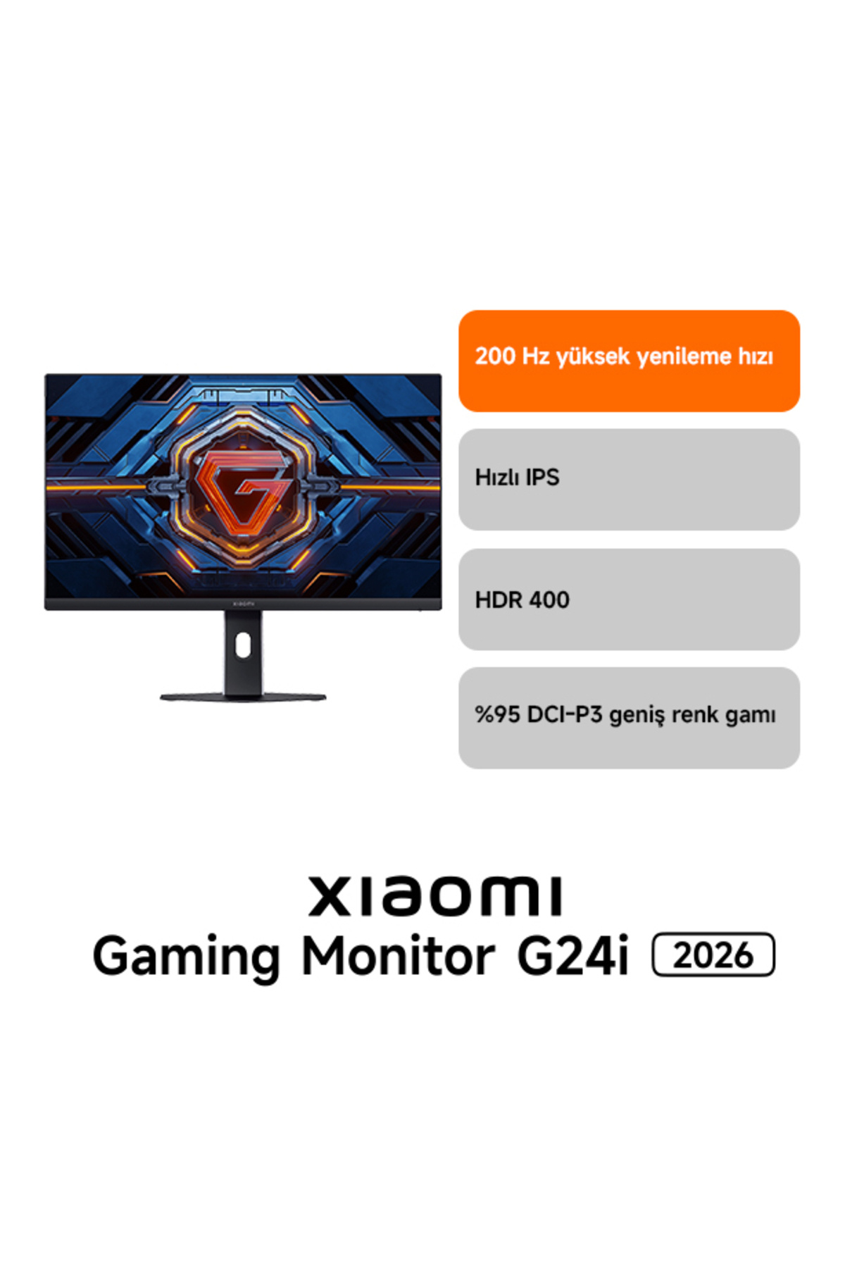 Xiaomi Gaming Monitor G24i 2026 23.8″ 200Hz 1ms FHD Fast IPS