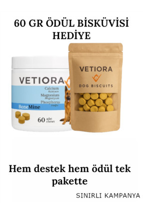 VETIORA Köpeklerde Kemik Gelişimi için Kalsiyum, Magnezyum ve Fosfor. Ödül Ma...