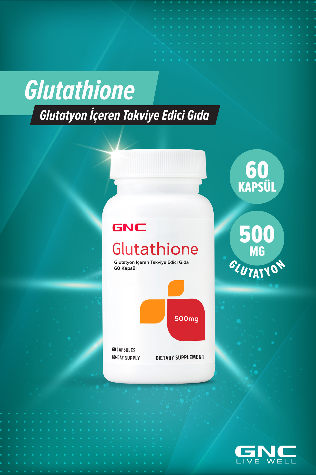 glutathione supplement price turkey GNC GNC - - Glutatyon İçeren Takviye Edici Gıda - 500 mg - 60 kapsül Size:1207RM 5 Amino 1MQ – Dog infection management