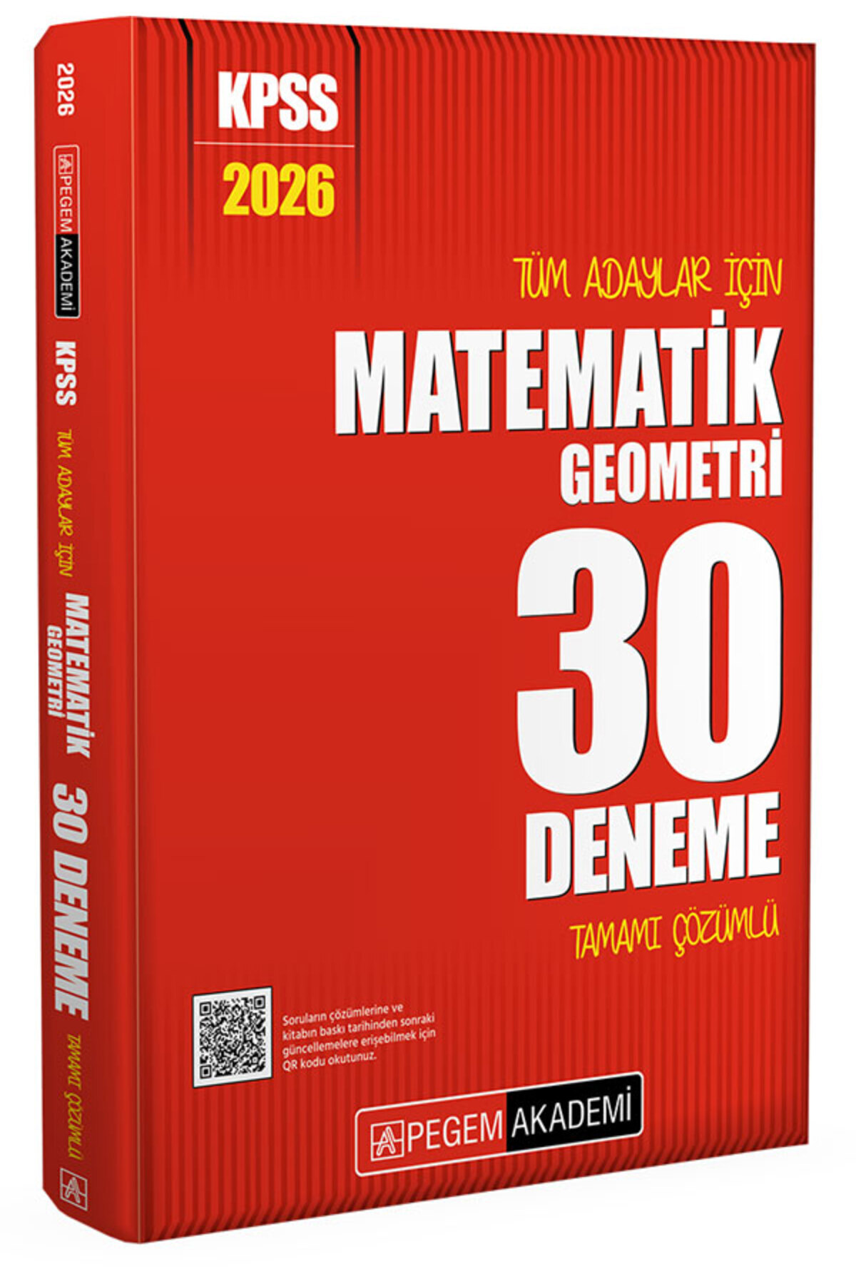 Pegem Akademi Yayıncılık Pegem 2026 KPSS Matematik 30 Deneme Çözümlü Pegem Akademi Yayınları - Fiyatı, Yorumları