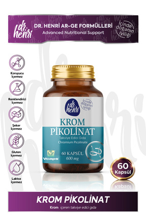 Dr.Henri Krom Pikolinat 60 Kapsül