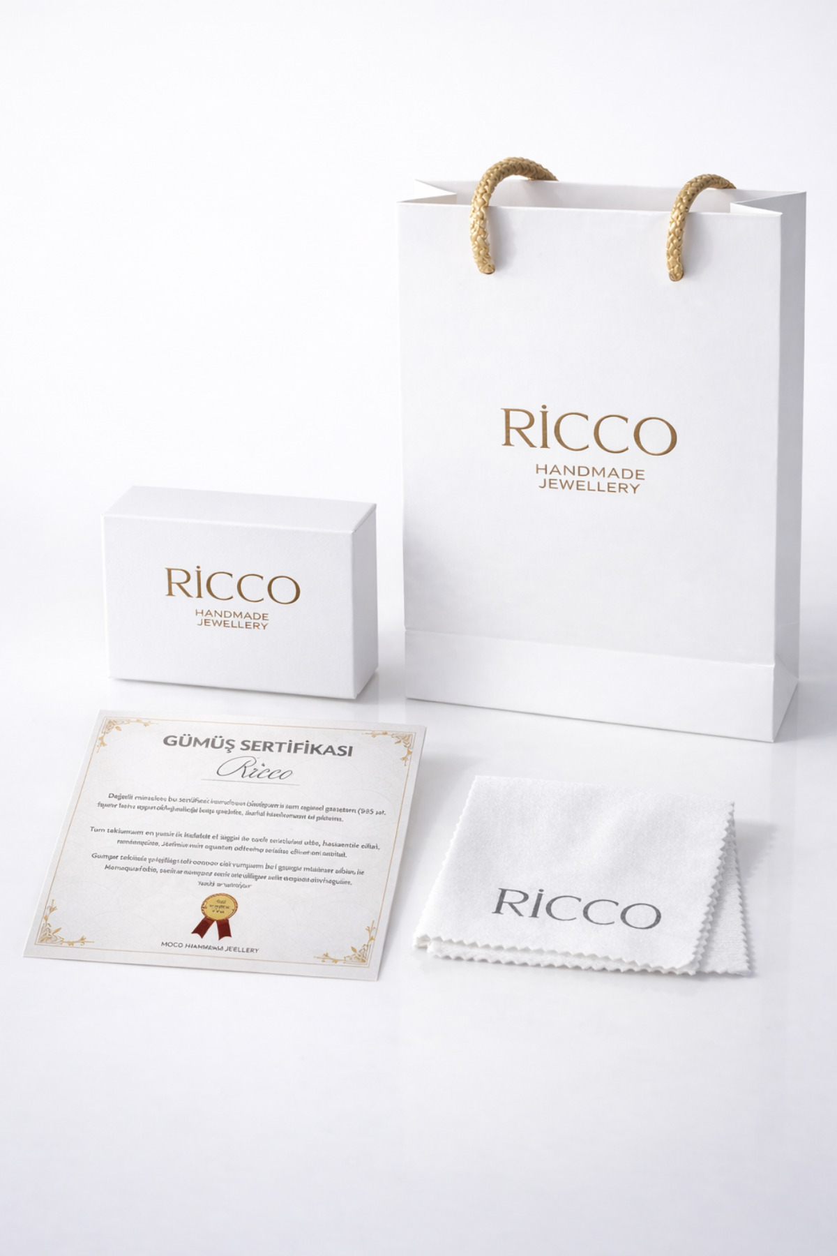 Ricco Jewellery 925 Ayar Gümüş Old Money Kalemli Burma Halat Bileklik görsel 8