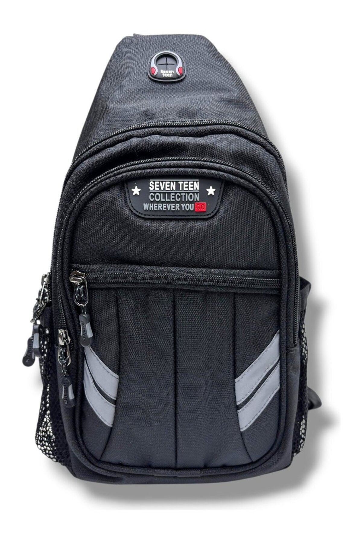 SEVENTEEN 4901-26 Keten Kumaş Büyük Boy BodyBag Çapraz Çanta