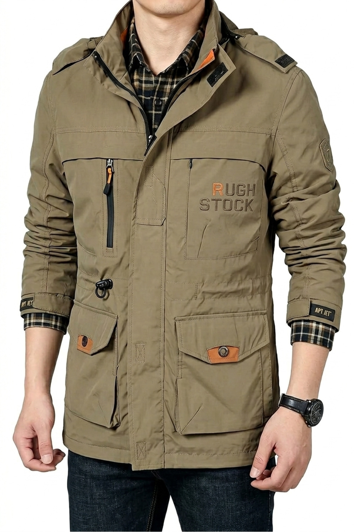 ジャケット・アウター Y2K darkwear mulch gimmick military Jkt ARDSU Mevsimlik Rough Stock Bomber Army Jacket Mont Su Rüzgar
