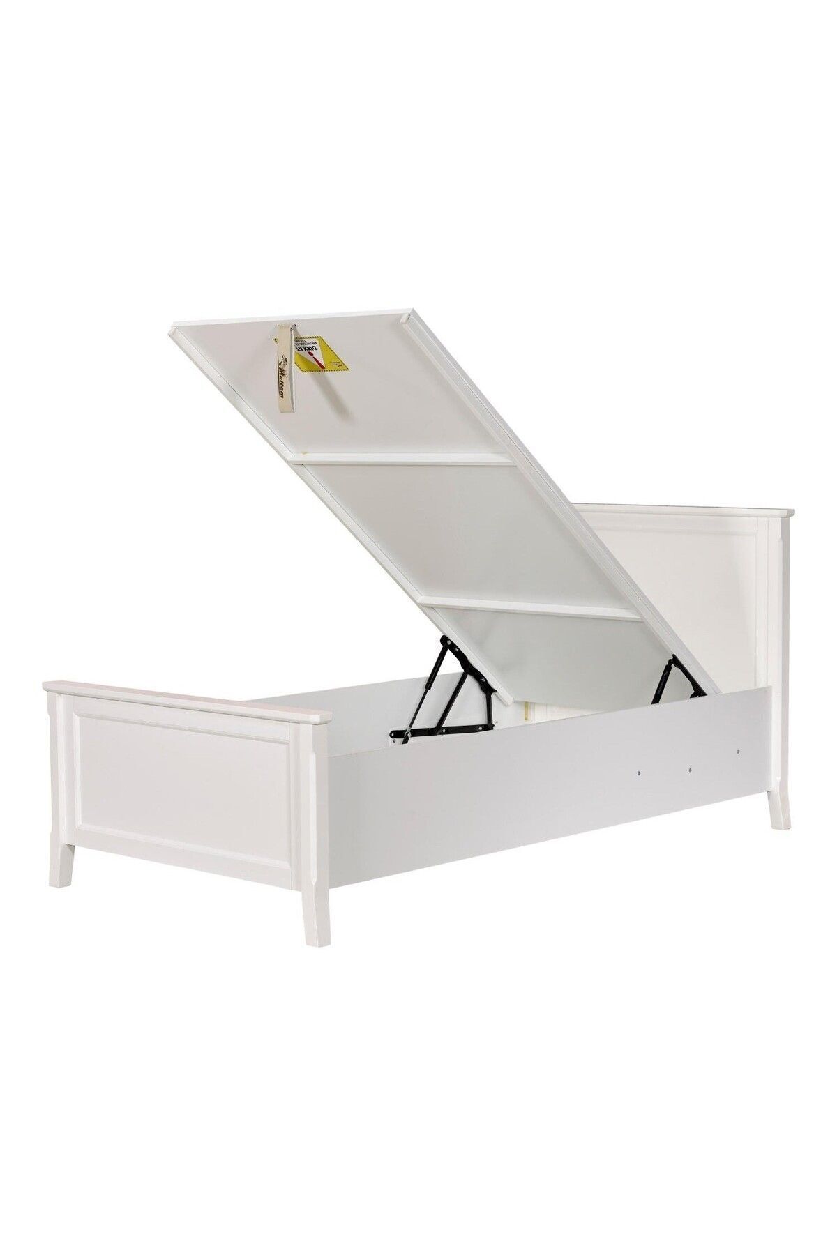 Dream White Young Room Single Base Bedstead with Shock Absorber