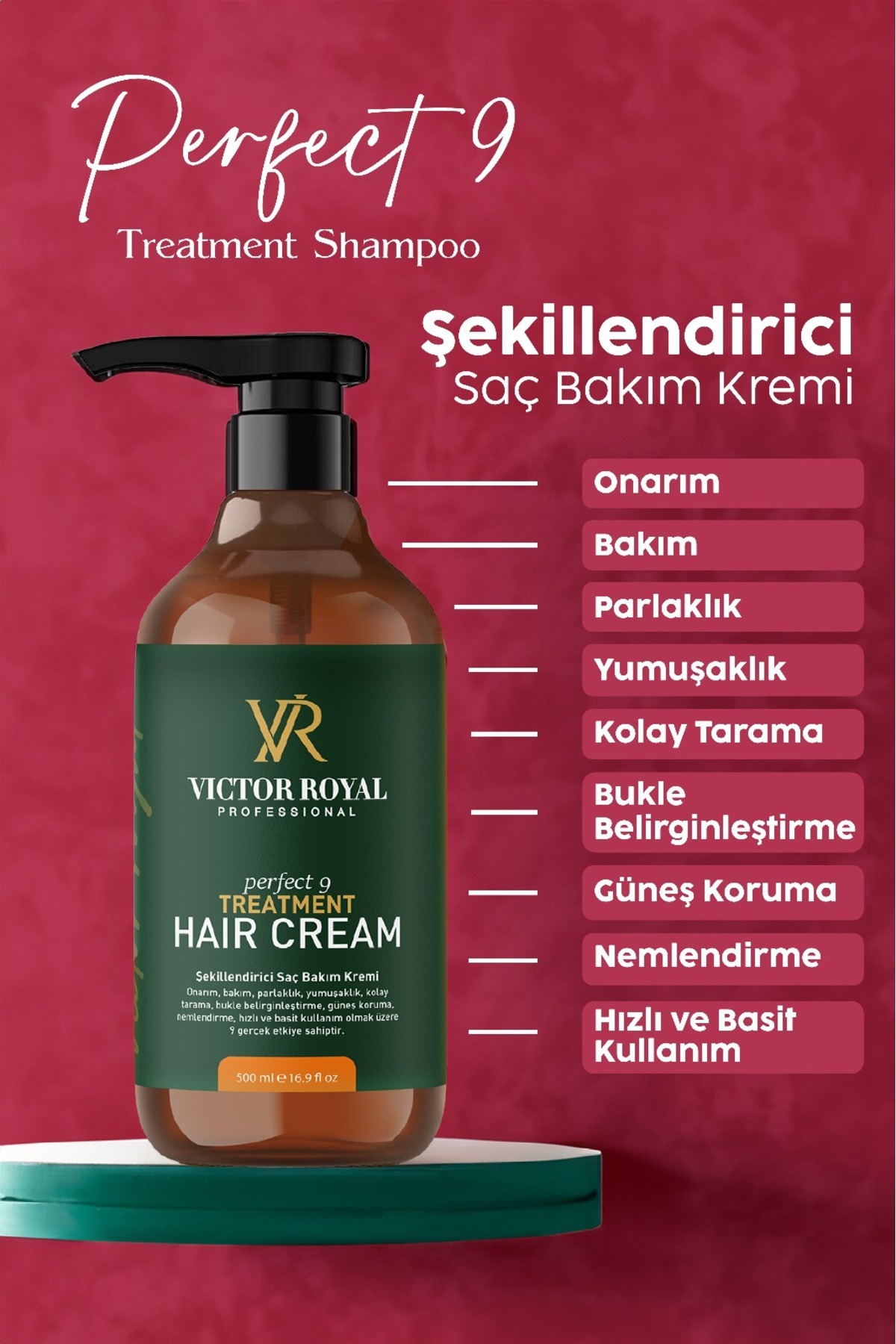 Bukle Belirginleştirici Kıvırcık Ve Dalgalı Saçlar Için Durulanmayan Saç Kremi 500 ml — 8684415818188 — تصویر 4 از 5