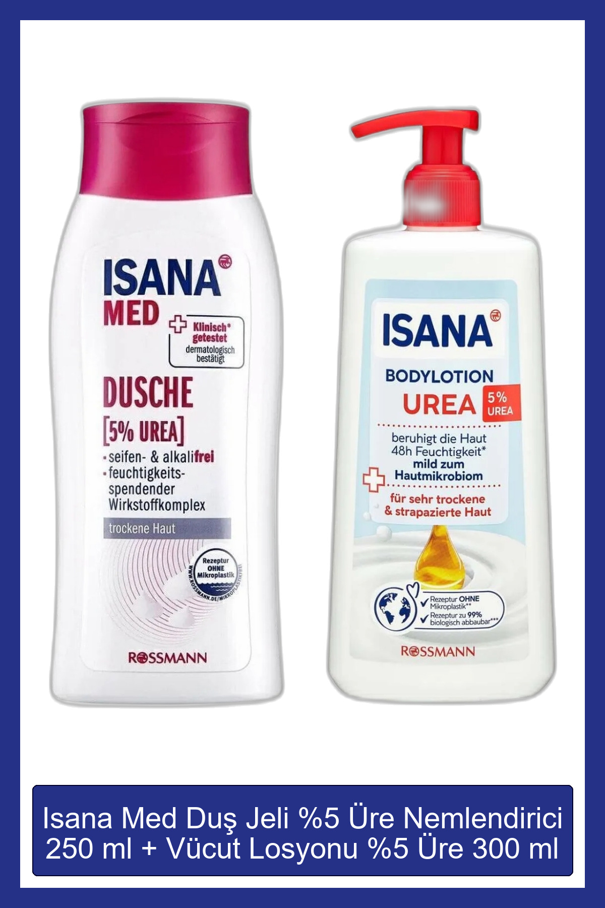 ISANA Med Duş Jeli %5 Üre Nemlendirici 250 ml + Vücut Losyonu %5 Üre 300 ml - Fiyatı, Yorumları