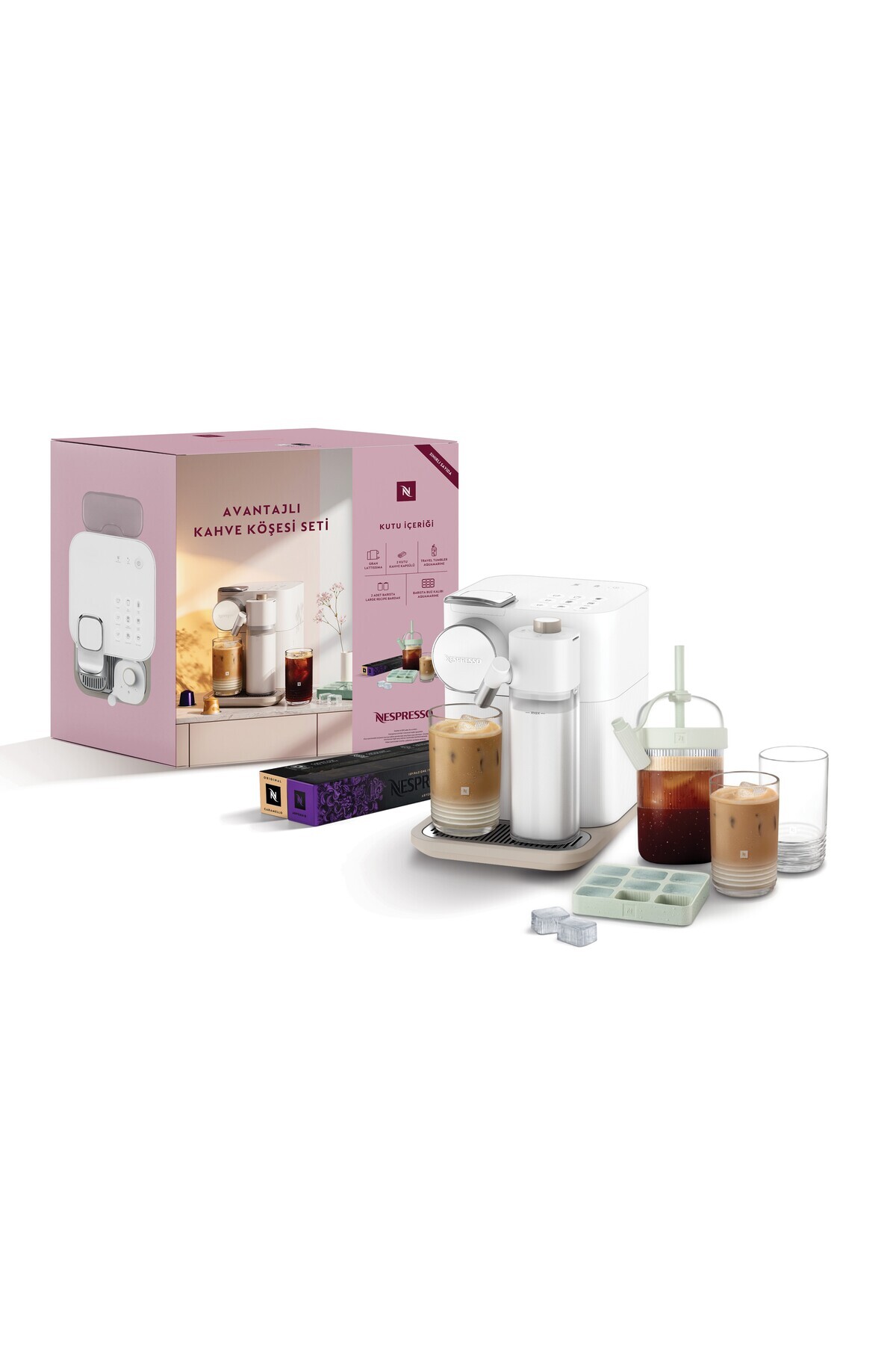 F541 Gran Lattissima White Coffee Corner Set