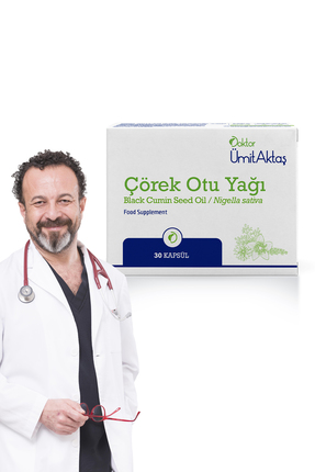 Dr. Ümit Aktaş Çörekotu Yağı - Helal Sertifikalı Soğuk Sıkım 30 Kapsül