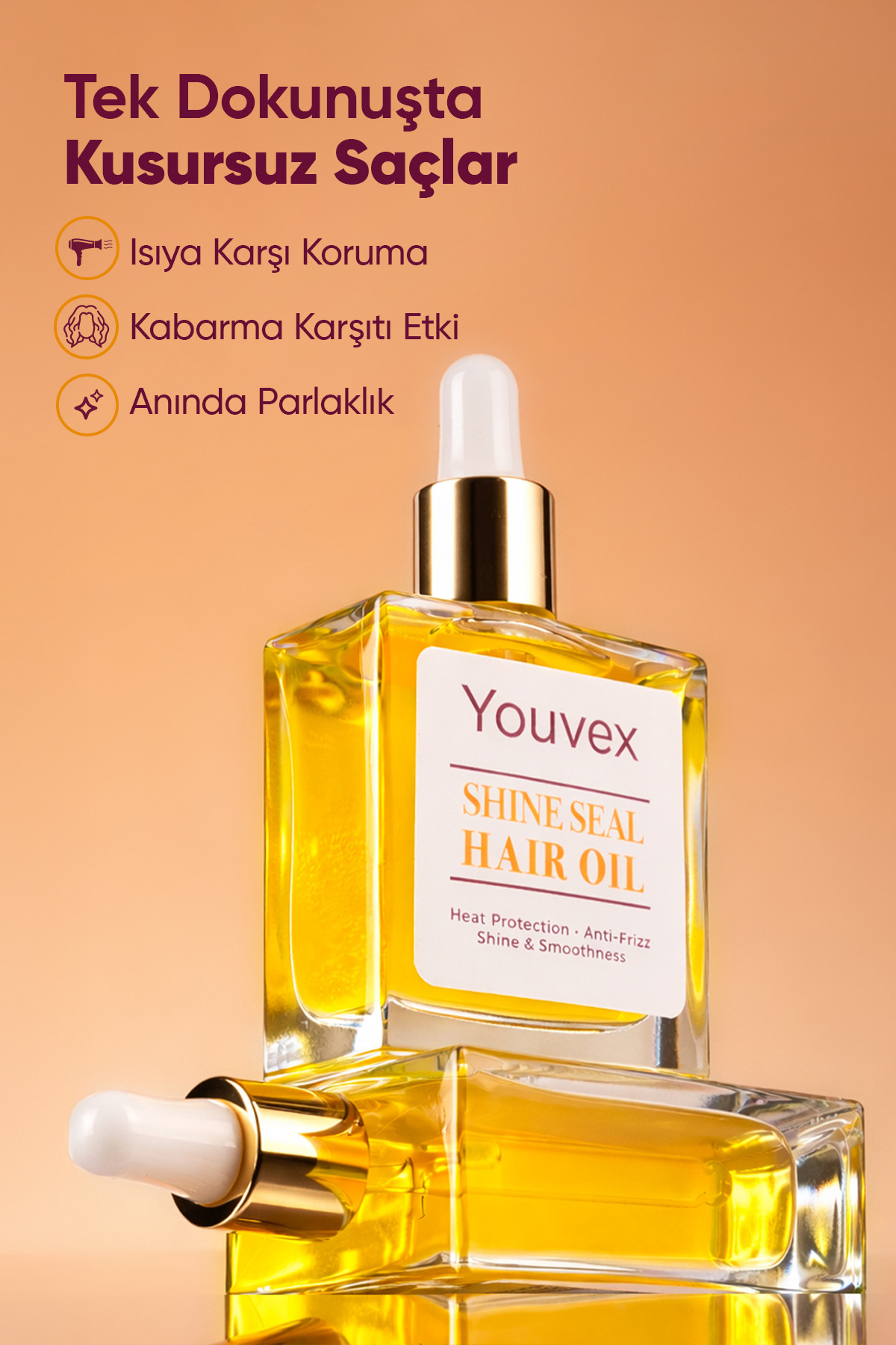 Shine Seal Saç Bakım Yağı 50 ml — 8684272194098 — تصویر 5 از 9
