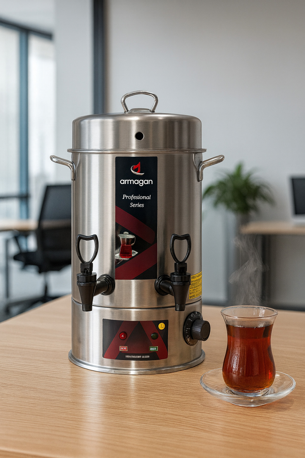 Genel Markalar 120 BARDAK SULTAN ÇAY OTOMATI SEMAVER İNOKS-AÇIK REZİSTANS