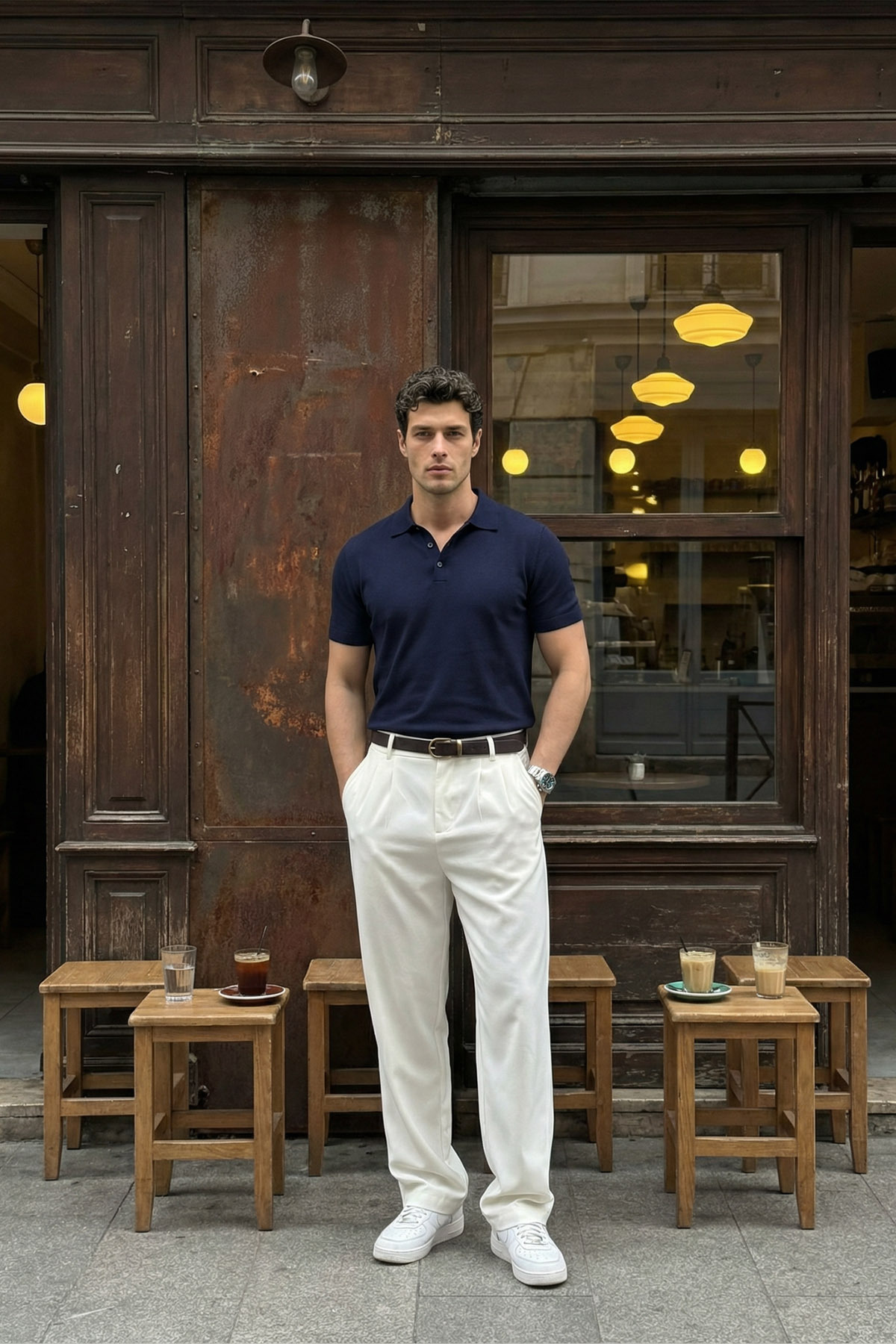 Livio Ferri  Erkek Kumaş Baggy Kalıp Pileli Pantolon